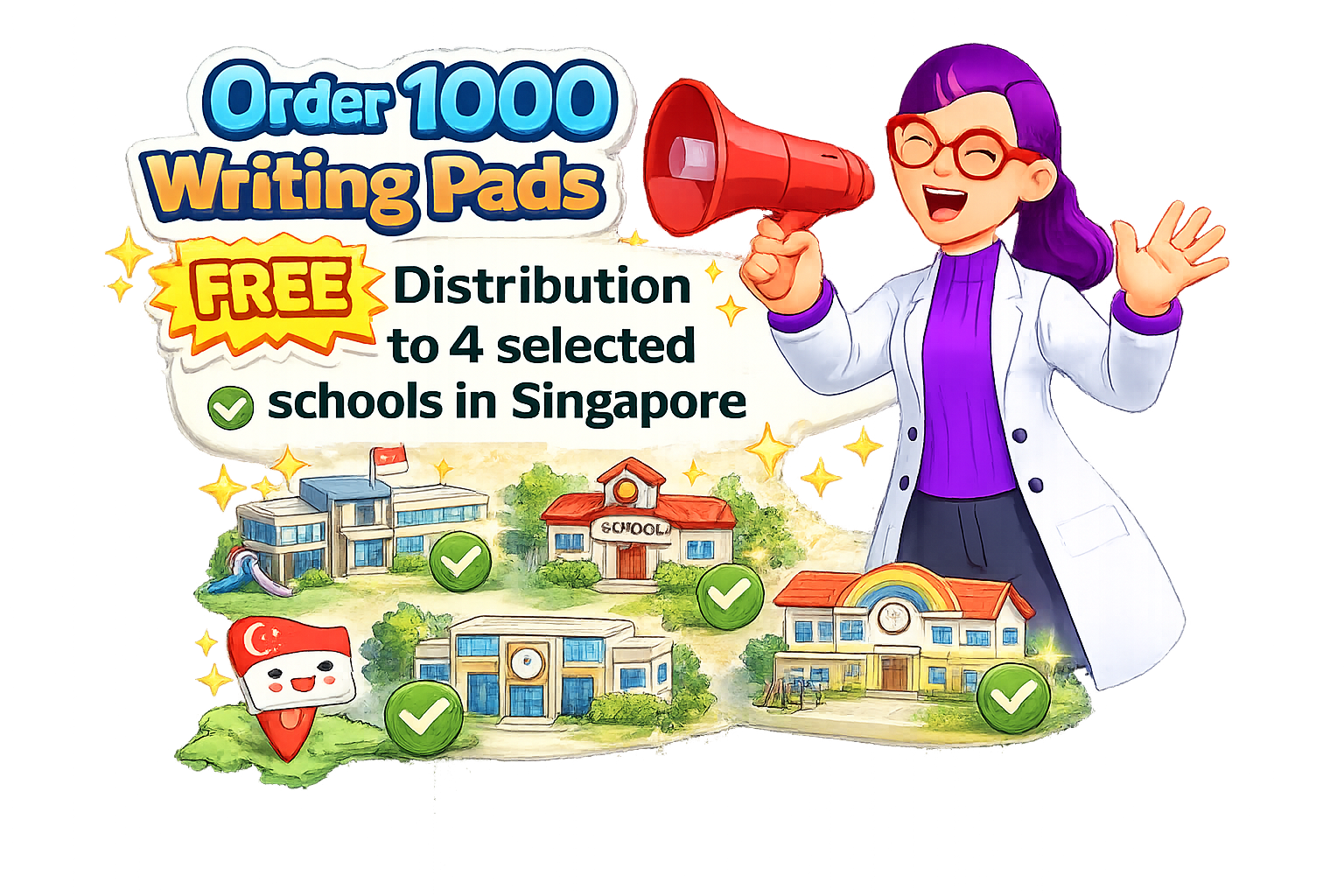 Order-1000-Writing-Pads-FREE-Distribution-2