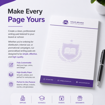 Personalised Writing Pad Printing