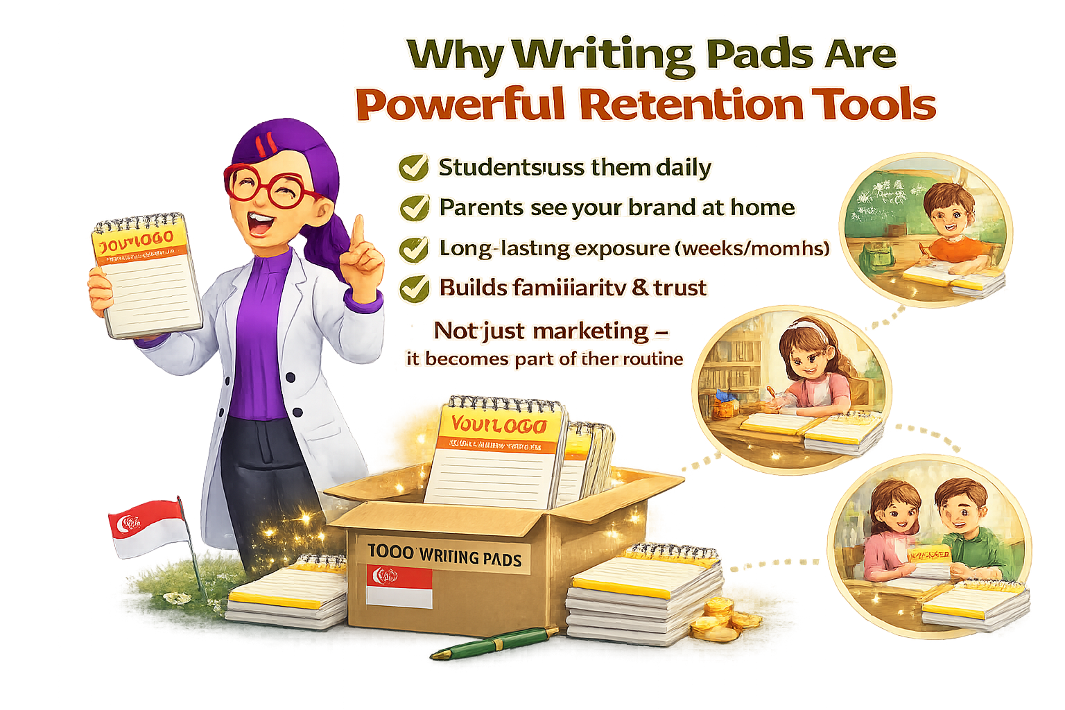 Why Writing Pads Are Powerful Retention Tools